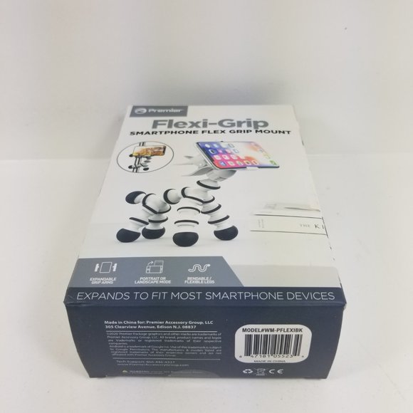 Zebra Premier Accessory Group Multi-Flex Smartphone Grip Mount- Black NEW SEALED - Picture 10 of 11